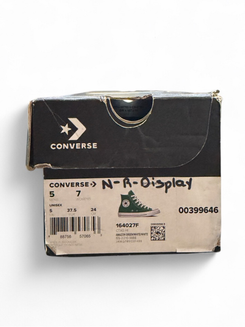Converse Chuck Taylor All Star High-Top ‘Amazon Green’ Size US 7 Women’s/ 5 Men - Picture 9 of 9